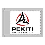 Pekiti University Double-Sided Flag (White)