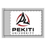 Pekiti University Double-Sided Flag (White)