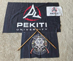 Pekiti University Double-Sided Flag (White)